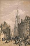 Royal Exchange and the Bank of England on the Left, London, 1851-Thomas Picken-Giclee Print