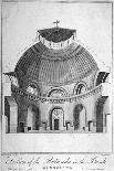 Section of the Rotunda at the Bank of England, City of London, 1796-Thomas Prattent-Giclee Print