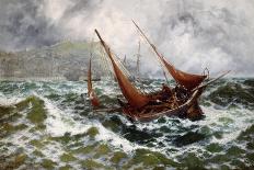 Storm Driven Off Scarborough-Thomas Rose Miles-Giclee Print