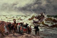 Storm Driven Off Scarborough-Thomas Rose Miles-Giclee Print