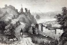 Hastings Castle from the Revd W. Wallinger's Plantation, engraved by R. Martin-Thomas Ross-Giclee Print