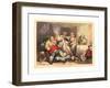 Thomas Rowlandson (British, 1756 1827), Comfort in the Gout, 1785, Hand Colored Etching-null-Framed Giclee Print