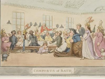 The Public Breakfast, Plate 11 from the Series "The Comforts of Bath", 1798