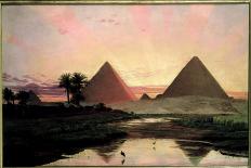 Pyramids at Gizeh-Thomas Seddon-Framed Art Print