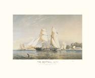 Yachting, Scene off Cowes Isle of Wight-Thomas Sewell Robins-Art Print