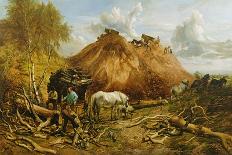 Clearing the Wood for the Iron Way, 1880-Thomas Sidney Cooper-Giclee Print