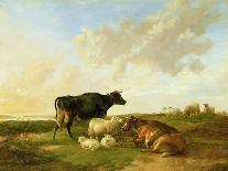A Dairy Farm on the Marshes, East Kent-Thomas Sidney Cooper-Giclee Print