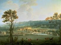 A Wooded Landscape with a Stream and a Fisherman-Thomas Smith of Derby-Framed Stretched Canvas