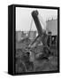 Thomas Smith Super 10 Earth Mover Working at the Shell Plant, Sheffield, South Yorkshire, 1961-Michael Walters-Framed Stretched Canvas