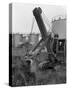 Thomas Smith Super 10 Earth Mover Working at the Shell Plant, Sheffield, South Yorkshire, 1961-Michael Walters-Stretched Canvas