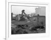 Thomas Smith Super 10 Earth Mover Working at the Shell Plant, Sheffield, South Yorkshire, 1961-Michael Walters-Framed Photographic Print