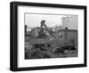 Thomas Smith Super 10 Earth Mover Working at the Shell Plant, Sheffield, South Yorkshire, 1961-Michael Walters-Framed Photographic Print