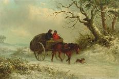 A Winter Farmyard Scene-Thomas Smythe-Mounted Giclee Print