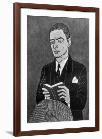 Thomas Stearns Eliot American Writer-Powys Evans-Framed Art Print