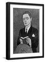 Thomas Stearns Eliot American Writer-Powys Evans-Framed Art Print