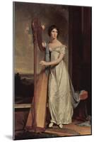 Thomas Sully (Portrait of Eliza Ridgely (The lady with the harp)) Art Poster Print-null-Mounted Poster