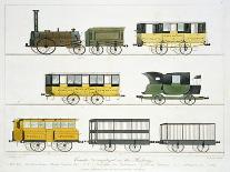 Coaches Employed on the Railway, Plate 7 from "Liverpool and Manchester Railway"-Thomas Talbot Bury-Giclee Print