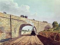 Rainhill Bridge, Plate 12 from Liverpool and Manchester Railway, Engraved by Henry Pyall-Thomas Talbot Bury-Stretched Canvas