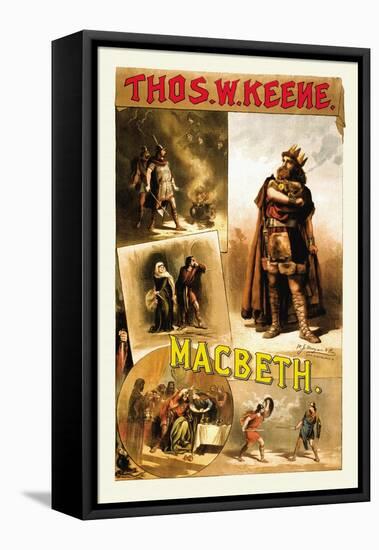 Thomas W. Keene as Macbeth, c.1884-null-Framed Stretched Canvas