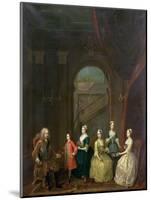 Thomas Wentworth, (1672-1739) Earl of Strafford, and His Family, circa 1732-Gawen Hamilton-Mounted Giclee Print