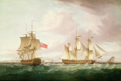 British Frigates Off Dover