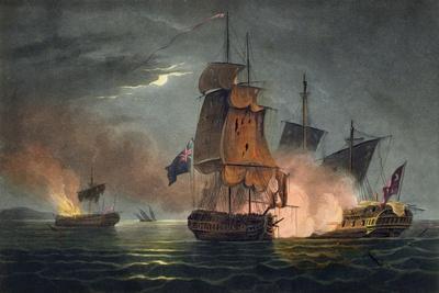 Capture of the Badere Zaffer, Naval Achievements of Great Britain Jenkins, c.1808