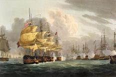 Capture of the Badere Zaffer, Naval Achievements of Great Britain Jenkins, c.1808-Thomas Whitcombe-Giclee Print