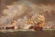 Capture of the Badere Zaffer, Naval Achievements of Great Britain Jenkins, c.1808-Thomas Whitcombe-Giclee Print