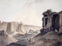 Ruins of the Palace at Madurai, Engraved by Thomas and William-Thomas & William Daniell-Stretched Canvas