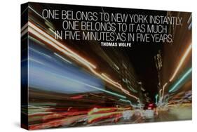 Thomas Wolfe New York Quote-null-Stretched Canvas