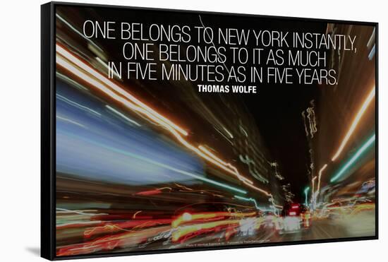 Thomas Wolfe New York Quote-null-Framed Stretched Canvas