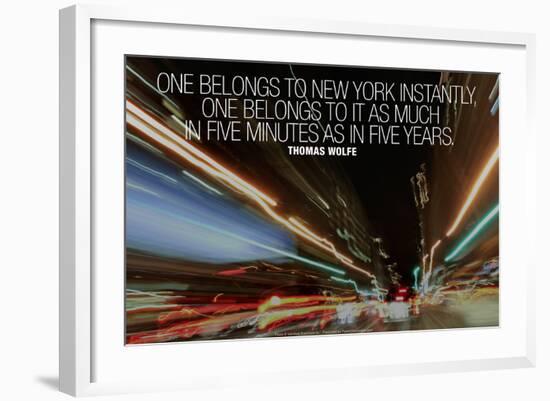 Thomas Wolfe New York Quote-null-Framed Photo