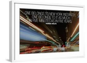 Thomas Wolfe New York Quote-null-Framed Photo