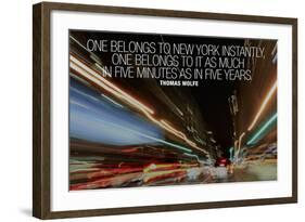 Thomas Wolfe New York Quote-null-Framed Photo