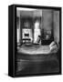 Thomas Wolfe's Small Bedroom in His Cabin-Nina Leen-Framed Stretched Canvas