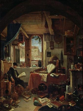 Alchemist in His Laboratory
