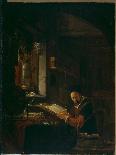 A Scholar in His Study-Thomas Wyck-Framed Stretched Canvas
