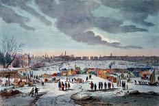 Frost Fair on the River Thames Near the Temple Stairs in 1683-84-Thomas Wyke-Giclee Print