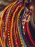 Kenya, Samburu Woman Wearing Decorative Beads-Thomasin Magor-Mounted Photographic Print