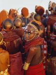Kenya, Samburu Woman Wearing Decorative Beads-Thomasin Magor-Stretched Canvas
