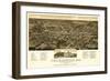 Thomasville, Georgia - Panoramic Map-Lantern Press-Framed Art Print