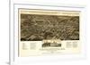 Thomasville, Georgia - Panoramic Map-Lantern Press-Framed Premium Giclee Print