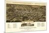 Thomasville, Georgia - Panoramic Map-Lantern Press-Mounted Premium Giclee Print