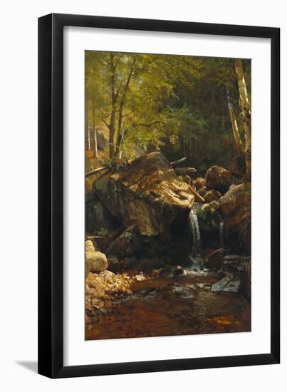 Thompson Cascade, White Mountains-Albert Bierstadt-Framed Giclee Print