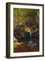 Thompson Cascade, White Mountains-Albert Bierstadt-Framed Giclee Print