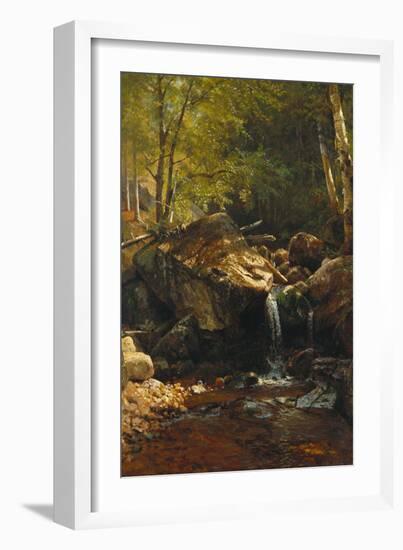 Thompson Cascade, White Mountains-Albert Bierstadt-Framed Giclee Print