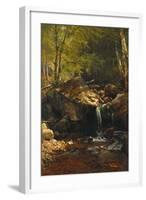 Thompson Cascade, White Mountains-Albert Bierstadt-Framed Giclee Print