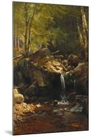 Thompson Cascade, White Mountains-Albert Bierstadt-Mounted Giclee Print