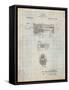 Thompson Submachine Gun Patent-Cole Borders-Framed Stretched Canvas