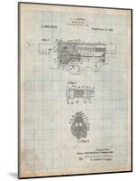 Thompson Submachine Gun Patent-Cole Borders-Mounted Art Print